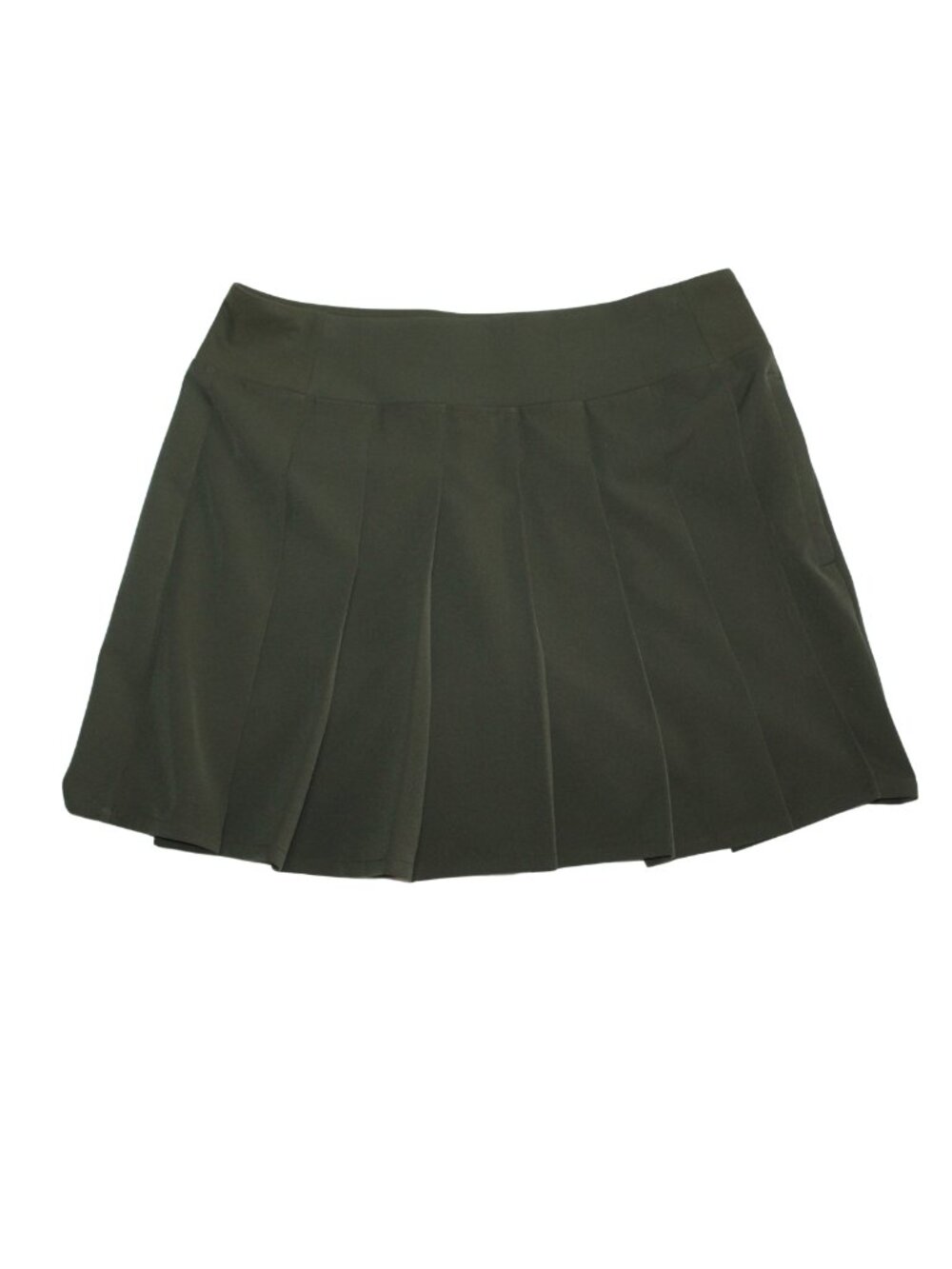 Athleta women's skort size 14 green pleated front golf pickleball mini athletic - Picture 3 of 14